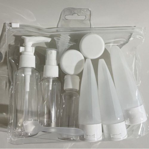 Travel Refillable Bottle Set Spray Lotion Shampoo Shower Gel Tube