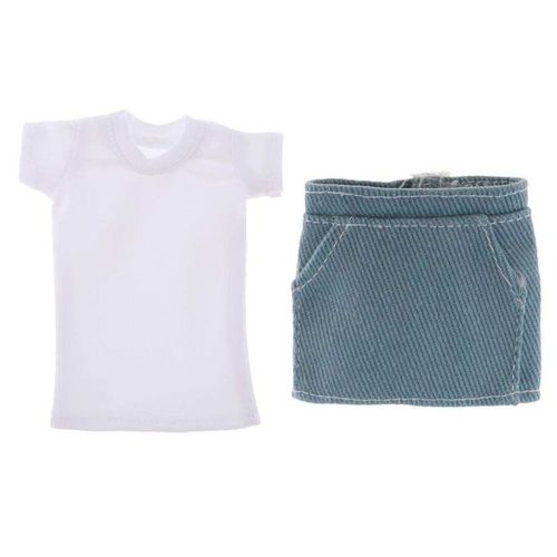 Generic 1/6 Scale Female Clothing White T-Shirt & Shorts Suit For 12 @ Best  Price Online