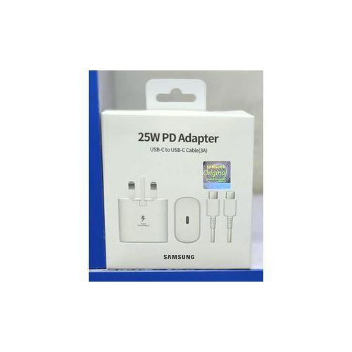 product_image_name-Samsung-25W PD Adapter  USB c to c  cable (3A) white -1