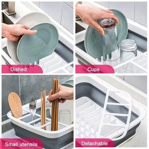 product_image_name-Generic-Silicon Collapsible Dish Rack Drainer-2