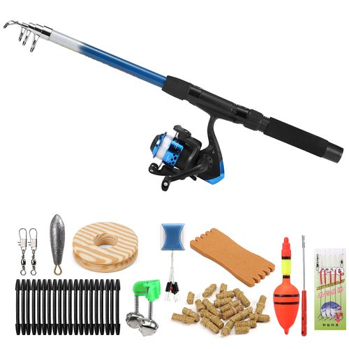 Generic Fishing Rod And Reel Combo Full Kit 1.8m Telescopic Fishing @ Best  Price Online