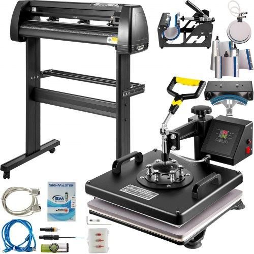 product_image_name-Generic- 8 in 1 Heat Press 12"x15" Vinyl Cutter Plotter 2 feet Printer 870mm Sticker Print-1