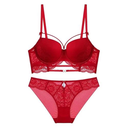 Fashion Matching Bra and Panty Set Red @ Best Price Online