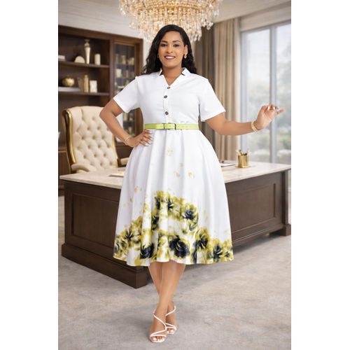 white frill dress French Fascination Ruffle Dress in White  Impressions Online Boutique