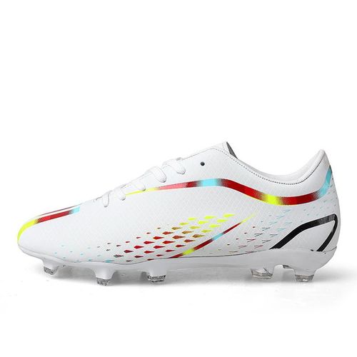Plain white football boots top