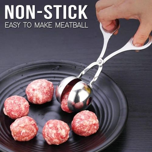 product_image_name-Generic-Kitchen Meat Baller Scoop, Stainless Steel, Forms Perfectly Round Meatballs-1