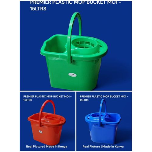 product_image_name-Premier-Durable plastic mop bucket 15L-1