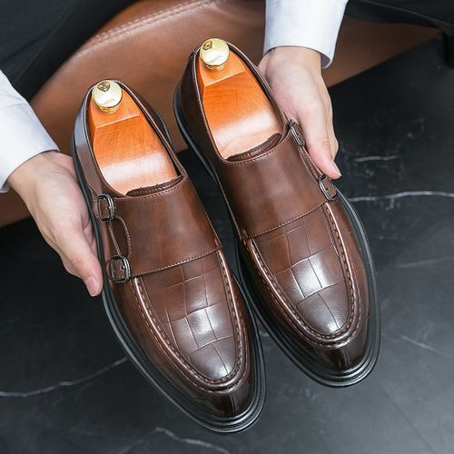 Office top monk shoes