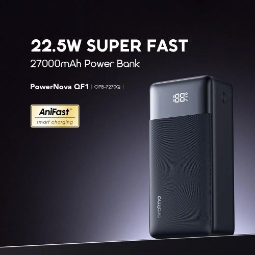 product_image_name-Oraimo-PowerNova QF1 27000mAh 22.5W Power Bank, Black-3