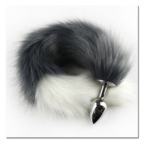 Generic Colorful Faux Fox Tail Metal Anal- Butt Plug Adult ...