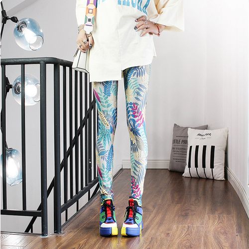 Fashion Leggings Casual And Colorful Leg Warmer Fit-367BeigeMaple @ Best  Price Online