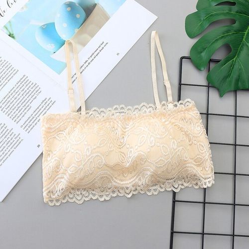 Wireless Bra Lace Padded Bralette Wrapped Chest Tube Top Summer