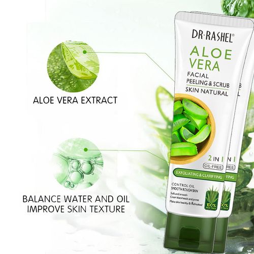 product_image_name-Dr. Rashel-Aloe Vera Facial Peeling & Scrub - 100g-3