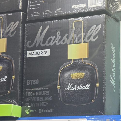 product_image_name-Marshall-Major V Black Over-Ear Wireless Headphones - Noise-Canceling, Foldable, and Travel-Friendly-1