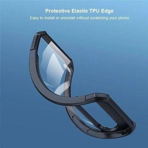 product_image_name-Generic-Xundo Google Pixel 8 Shockproof Clear case with black endings Case/cover-2