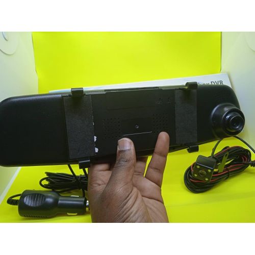 product_image_name-Generic-Full HD 1080P Vehicle Blackbox DVR Mirror Dashcam with Wide-Angle Front and Rear Cameras, Perfect for Road Trips and Everyday Use-2