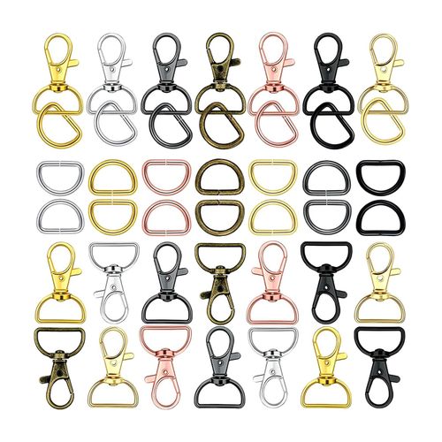 Generic Swivel Lobster Clasp Snap Hook D Ring Metal DIY Bag Keyring  Handbags @ Best Price Online