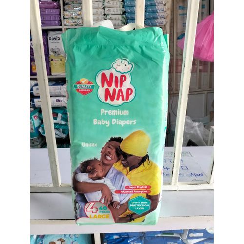 NIPNAP Diapers Size 4 Jumbo (Large) 40 pcs.(8-14 Kgs) @