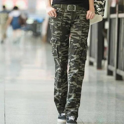 Camouflage jeans ladies store