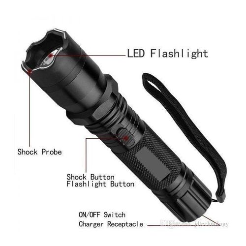 product_image_name-Generic-288 Durable Aluminum Alloy Self Defense Flashlight with Laser-2