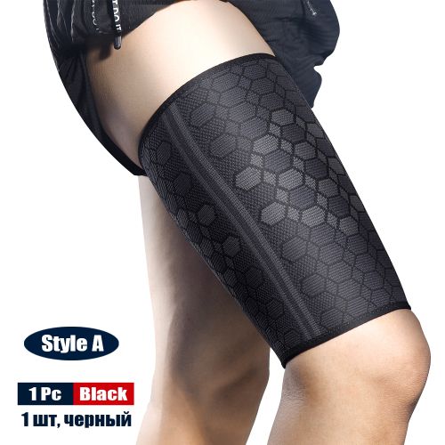 Generic (Style A-Black)Sports Thigh Compression Sleeves Breathable Elastic  Leg Support Muscle Strain Protec @ Best Price Online