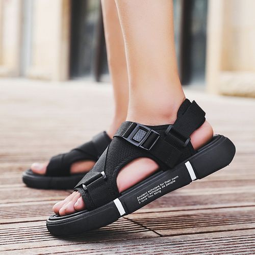 Fashion Outdoor Breathable Comfort Slip On Plus Size Open Shoes