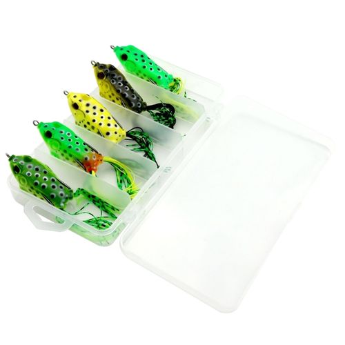 Hengjia 5 PCS Soft Baits Water-hit Fishing Lures Ray Frog Baits @ Best  Price Online