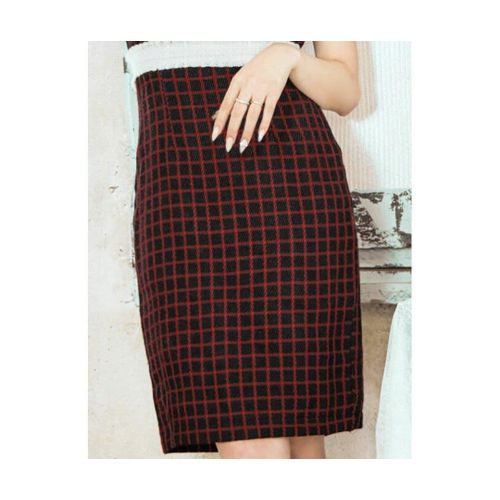 product_image_name-Generic-Red and black plaid pencil skirt -1