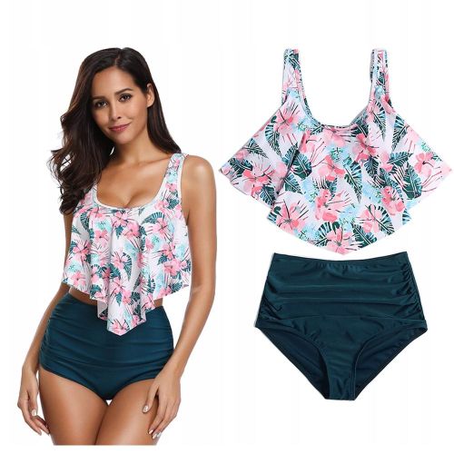 padded ruffle bikini top