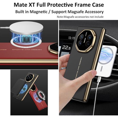 product_image_name-Generic-Luxury Huawei Mate XT Ultimate Leather Case – Frosted Anti-Slip, MagSafe Compatible, Full Edge Protection - Black-1