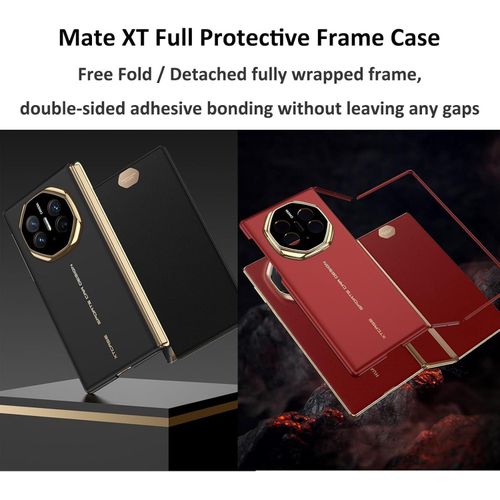 product_image_name-Generic-Luxury Huawei Mate XT Ultimate Leather Case – Frosted Anti-Slip, MagSafe Compatible, Full Edge Protection - Black-5