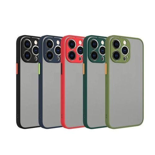 product_image_name-Generic-iPhone 13 Pro Max Phone Case, Translucent Frosted Smoke Mobile Cover with Raised Camera Protection for Third Device-1