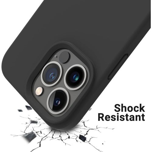 product_image_name-Generic-Soft Silicone Slim Fit Cover Anti-Scratch Shockproof Case for Apple iPhone 13 Pro Max - Black-3
