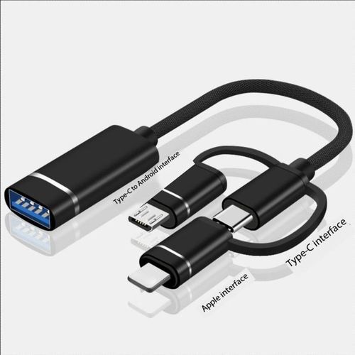 product_image_name-Generic-ADAPTOR OTG MICRO USB TYPE C LIGHTNING 3 IN 1 TO USB FEMALE data transfer QUALITY cable-5