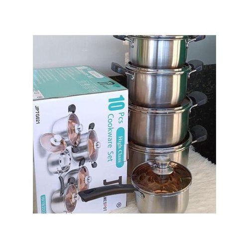 product_image_name-JP-10 PCs Stainless Steel Cookware Set-2