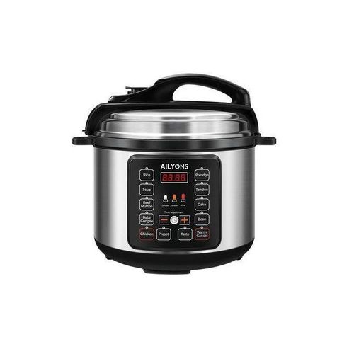 product_image_name-AILYONS-5 Litres Electric Pressure Cooker - Silver-1