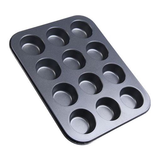 product_image_name-Generic-Metallic 12pcs Cupcake Baking Tin-6