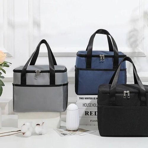 product_image_name-Generic-Portable Lunch Bag Food Thermal Cooler Lunchbox With Shoulder Strap Insulated Thermal Bag Cooler Warm Keeping Lunch Box-4
