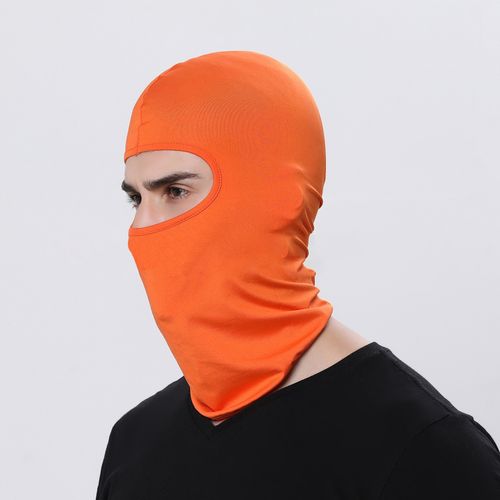 Generic Head Case Cover Mask Motorcycle Cycling Ski Fishing Hiking Training  Running Scarf Balaclava Helmet Liner Cap Hood Winter Hat Men-Orange @ Best  Price Online