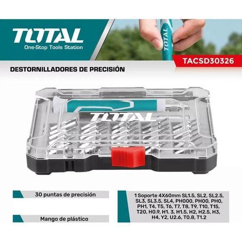 product_image_name-TOTAL-TACSD30376 37 Pcs precision  screwdriver set-3