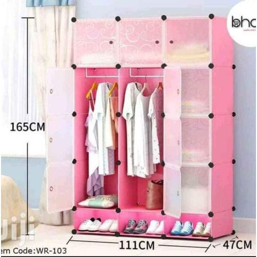 product_image_name-Generic- 3 Column Plastic Wardrobe-3