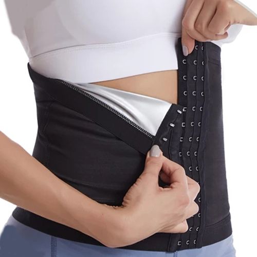 Generic Plus Size Men And Women Waist Trainer Sweat With 3 Hooks Tummy Slimming  Belt Body Shaper Loss Weight Waist Belt Corset Sweat-Three On-Silver @ Best  Price Online