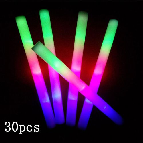 LED Foam Sticks 100 Pack Glow Batons 3 Modes 18 Inch Multi color Great for  Weddings and Parties 