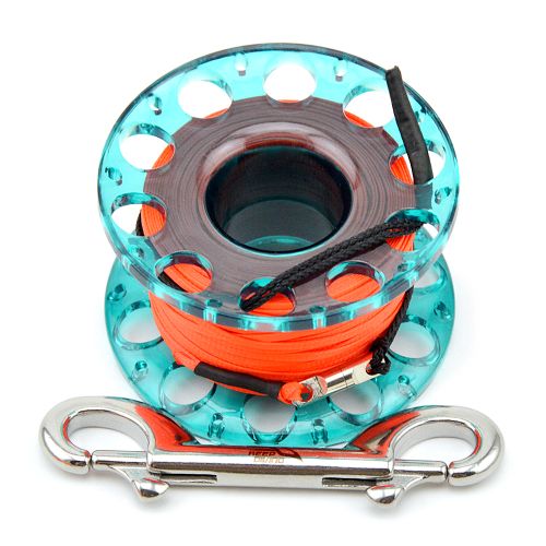 Diving Reel Diving Reel Finger Reel Spool Suitable for Diving with Double  Ended Snap Hook Accessories Blue 