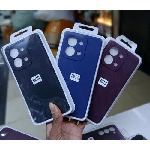 product_image_name-Generic-Quality Shockproof Original Silicone Cover Case, Durable, Slim & Stylish Protection for Redmi 15C - Blue-1