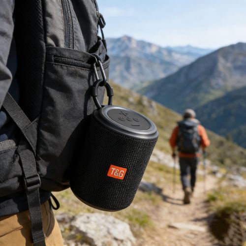 product_image_name-T&G-T&G Small Portable Wireless Bluetooth 5.3 Speaker - BLACK-2