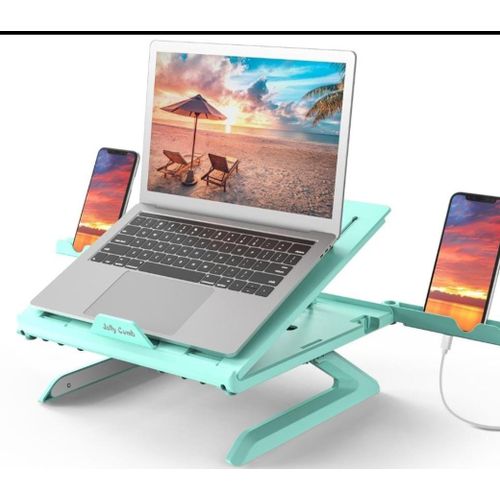 product_image_name-Generic-Ergonomic Adjustable Laptop Stand Holder Foldable Black-1