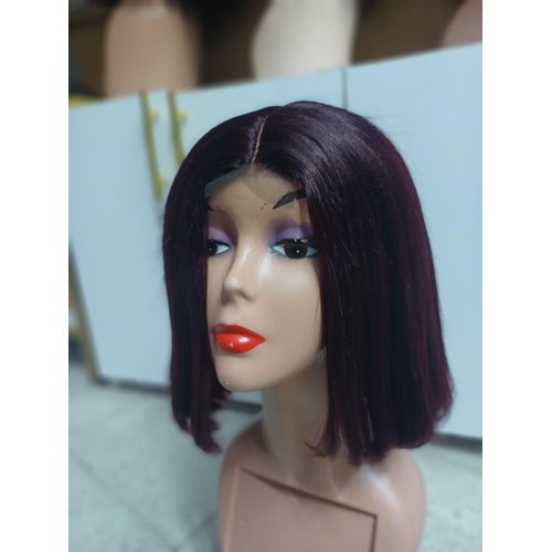 product_image_name-Generic-Soft Full Frontal  99J Burgundy BOB WIG-2