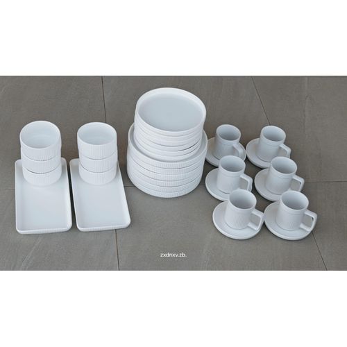 product_image_name-Generic- 32 Pcs Matte Stoneware Dinner Set-1