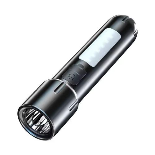 product_image_name-Generic- Rechargeable LED Tactical Flashlight – High Power Torch with Side Light-1